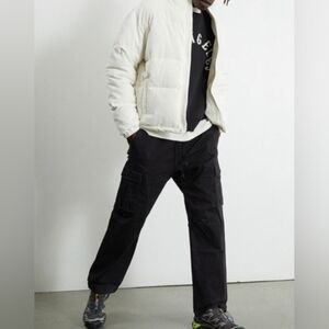 NWOT Pacsun Black Nylon Slim Cargo Pants Size S